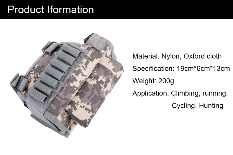 Армейская, военная, нейлоновая портативная Регулируемая тактическая прикладом винтовка разгрузка сумка держатель пули сумка аксессуары