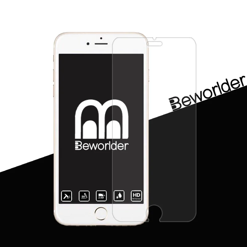 Beworld для Apple iphone 7 Защитное стекло экрана из закаленного стекла 6 S 9 H защита от
