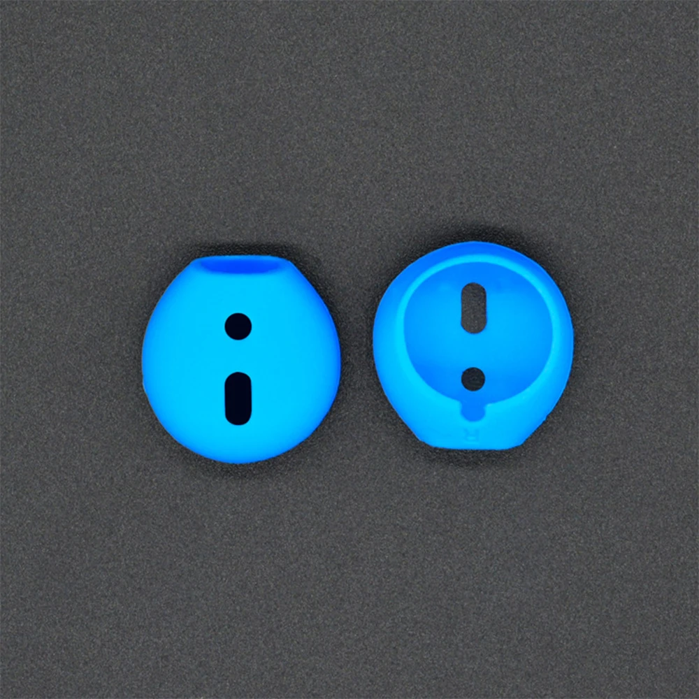 Blue Earplug Case Чехол для наушников Apple Airpods 1, силиконовый чехол для Airpods 2, проводной зарядный чехол, противоударные сумки для Air Pods 1, 2, чехол - Цвет: Blue Earplug Case
