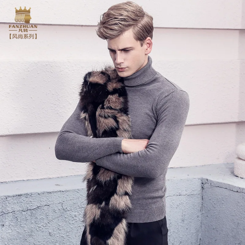 

Fanzhuan Free Shipping New fashion 2017 casual autumn winter slim male mens long sleeve Turtleneck Pullover basic sweater 725001