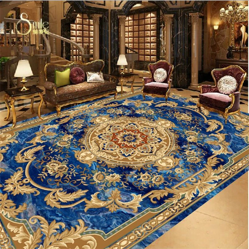 beibehang tile custom European-style marble carpet pattern 3d floor tiles self adhesive wallpaper vinyl flooring waterproof