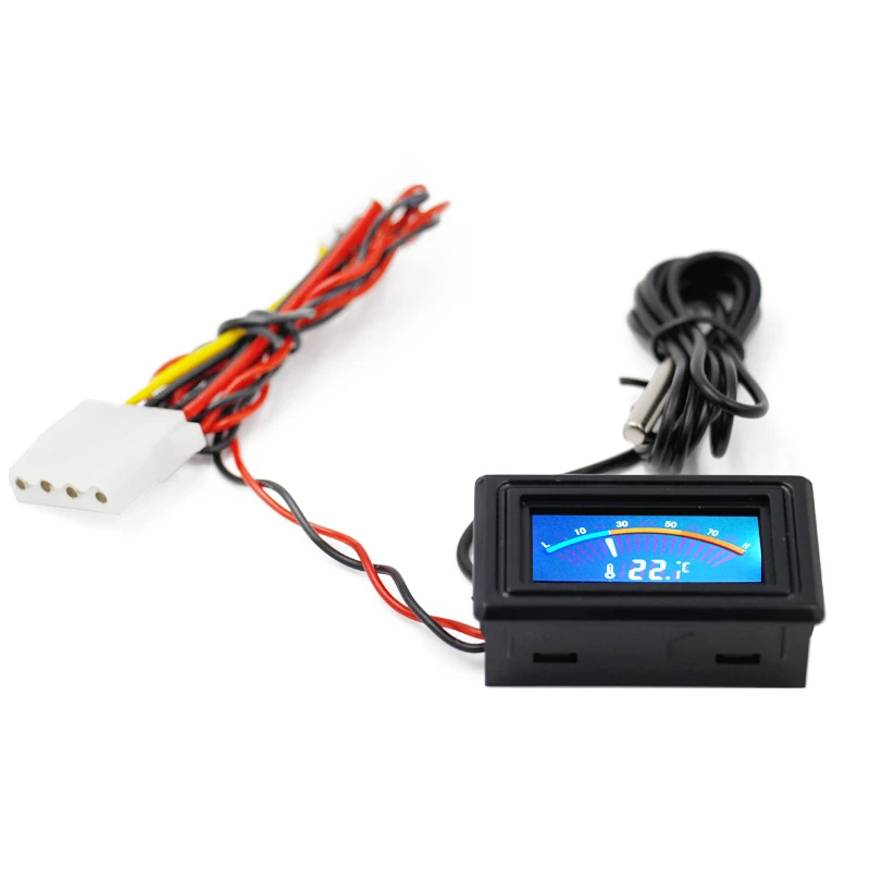 

Digital LCD Pointer Thermometer Car Water Temperature Tester C/F with Sensor for Air Conditioning Boilers DC 5-25V 40%off