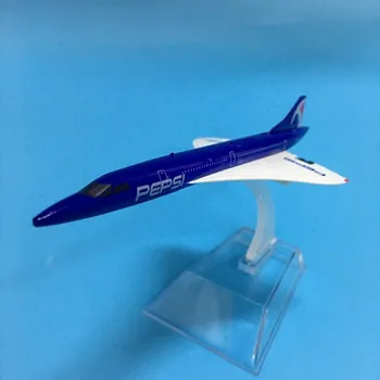 

JASON TUTU Aircraft Model 1:400 Diecast Metal 16cm Plane Model Airplane Model Pepsi Concord Airlines Airplanes Plane Toys