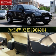 Автомобильные подушки спереди и сзади двери сиденья анти-kick коврик автомобиля-Средства для укладки волос BMW X6 E71 2008 2009 2010 2011 2012 2013