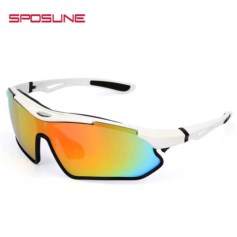 Cycling Glasses Bicycle glass Motorcycle Sunglasses Driving Fishing Eyewear Men Women Outdoor Sport Designer Sunglasses - Цвет: white and black