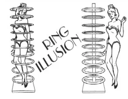 Кольцо Магическая Иллюзия трюки профессиональный маг сценический магический трюк реквизит ментализм может быть использован в качестве транспониции эффект комедии