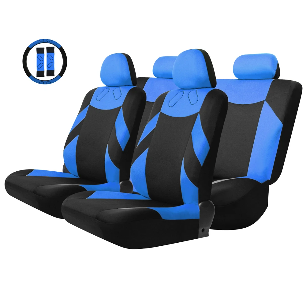 ユニバーサル13個カーシートカバーフロントシートベンチシートカバーホイールカバーセット赤 青 グレー ベージュlada車のスタイリングパーツ Seat Bench Car Seat Coverseat Cover Aliexpress