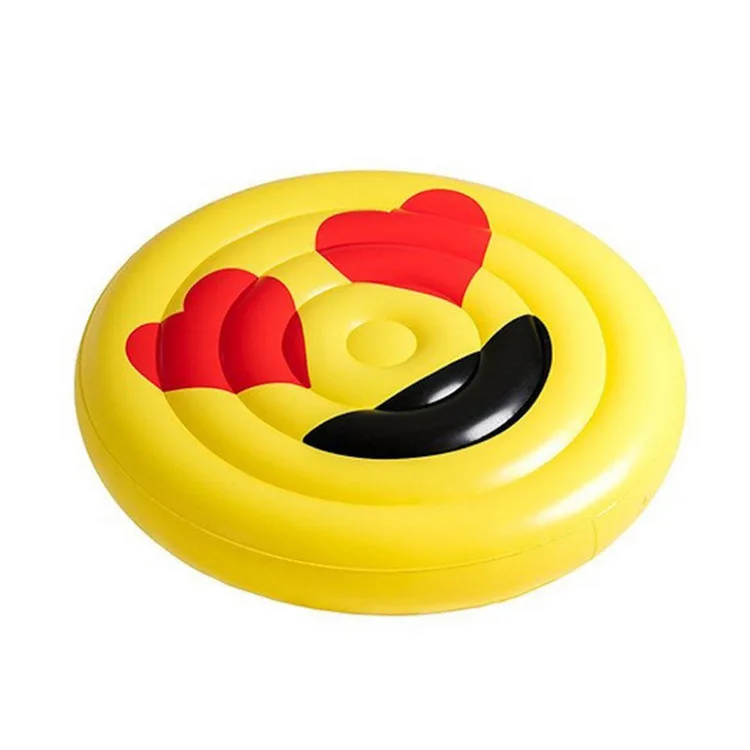 Giant Swimming Ring LOL Emoji Pool Float Sunglasses Emoticon Inflatable