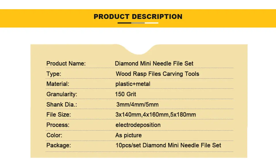 Stlrenda Diamond маленькие надфили Набор Файлов рашпили по дереву инструменты для резьбы по дереву 150 грит 3/4/5 мм хвостовик, для деревообработки гравировка ручной резак