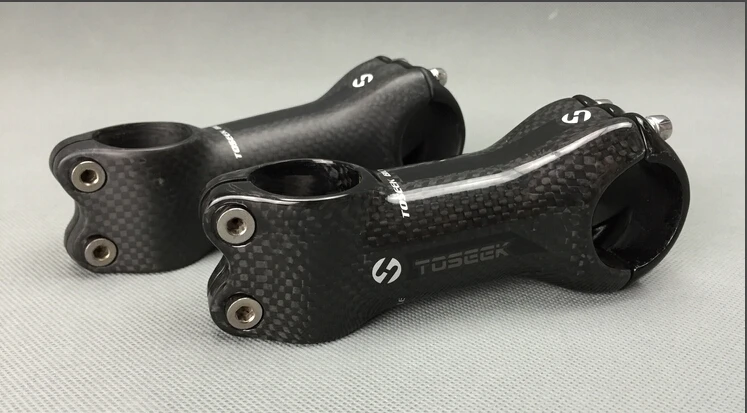 

3K Full Carbon Fiber Matte Black Bicycle Stem For MTB/ Road Bike Parts 31.8*60mm/70mm/80mm/90mm/100mm/110mm/120mm/130mm Angle 7