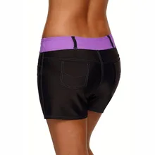 Спортивные штаны из искусственного денима для серфинга, дайвинга, быстросохнущие шорты, мятный пояс, плавки танкини, женские плавки, пляжная одежда