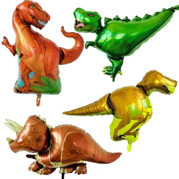 

12pcs Large Dinosaur Dragon Foil Balloons Baby Shower Boy Gifts Happy Birthday Party Decorations Kids Toy Animal Party Supplies