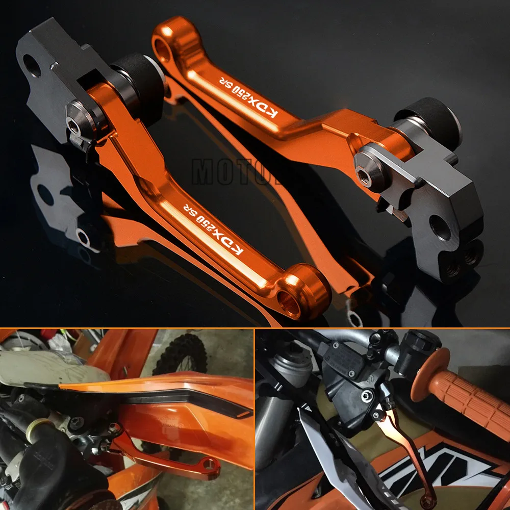 Pit Dirt Bike Pivot тормозные рычаги сцепления ручка мотоцикла CNC для Kawasaki KDX250SR KDX 250SR 250 SR