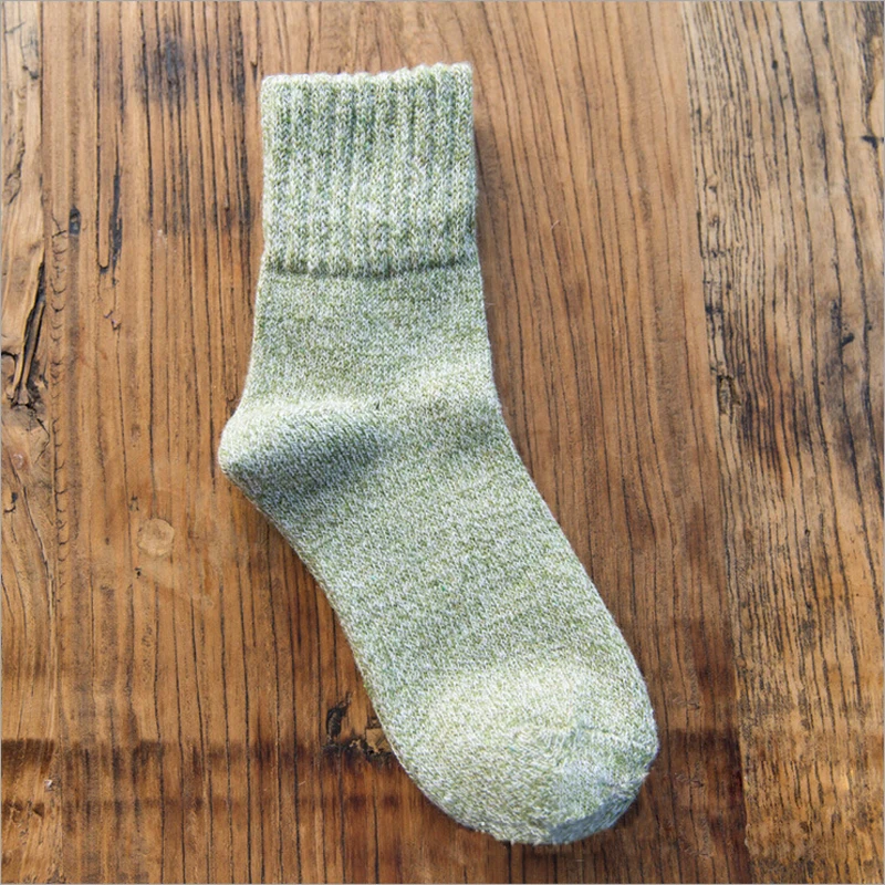 5 пар Винтаж для женщин шерсть кашемир толстые зимние теплые мягкие однотонные повседневные носки более носки длиной по щиколотку комплект