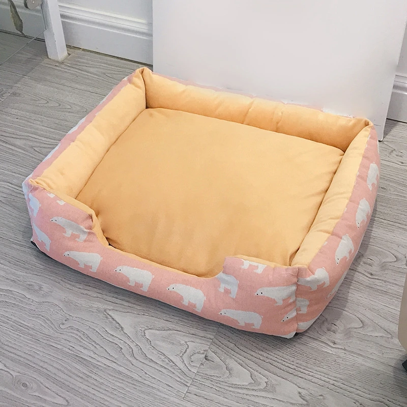 

WCIC S-XL 7 Designs Warm Dog Bed Washable Mats for Small Medium Dog Soft Autumn Winter Pet Beds House Cat Bed Cushion Cama Perro