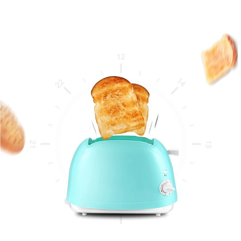 DMWD 750 Вт домашний автоматический тостер 2 ломтика пекущая хлеб машина для приготовления завтрака сэндвич ломтик хлеба тостер синий 220V