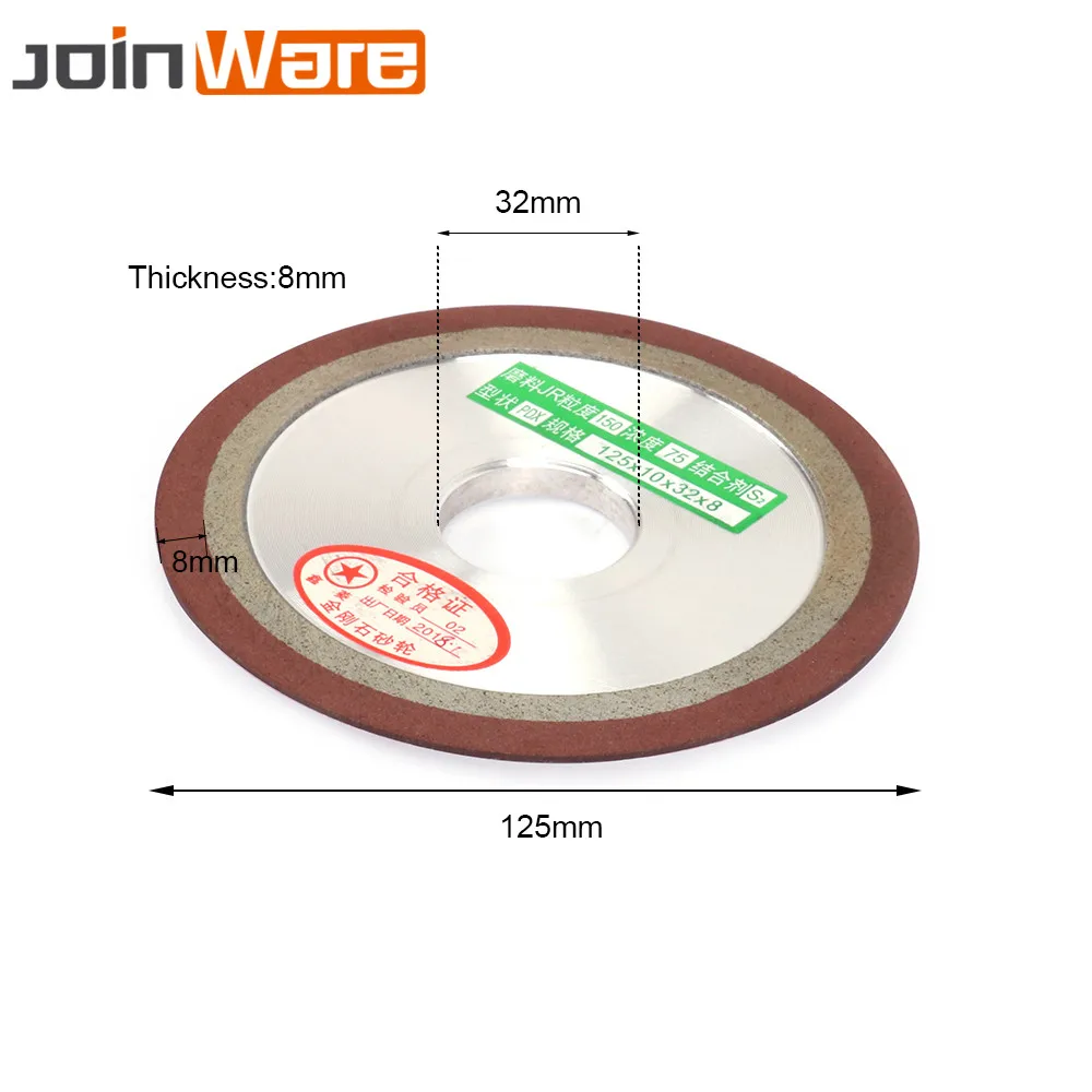 125MM алмазное шлифовальное колесо связующим из синтетических смол радиальношлифовальная машина резак 150/240/320/400 Грит " для Фрезер Мощность абразивный инструмент