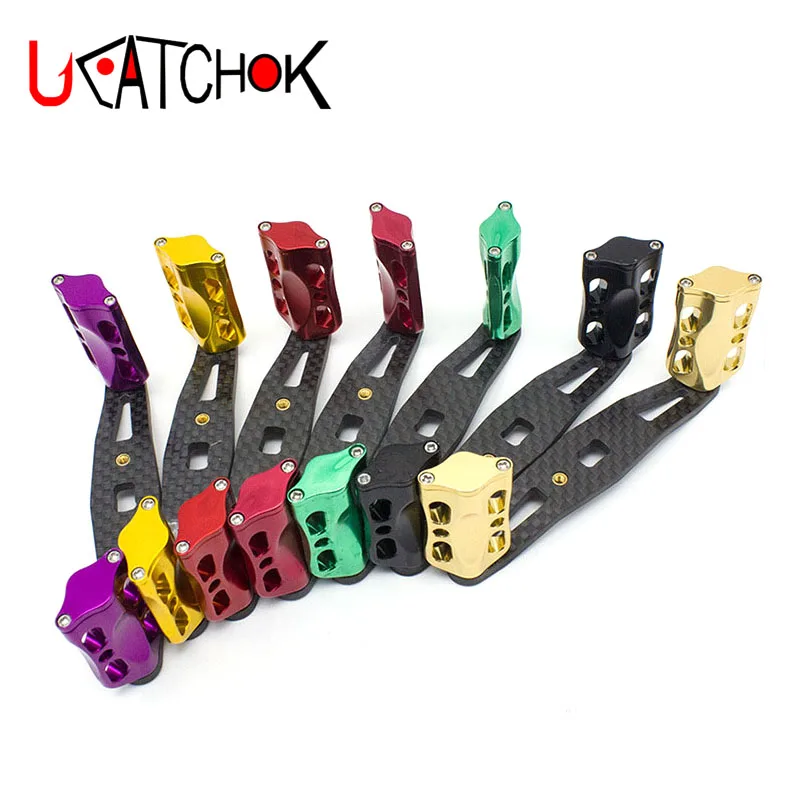 

1pcs/pack 40T 85cm carbon fiber material baitcasting grip rotation handle DIY reel component parts ultra light strong reel grip