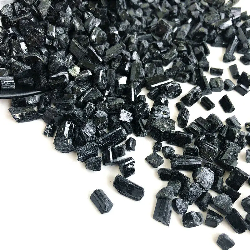 50 г натуральный черный турмалин драгоценный камень образец минерала энергетический камень грубая заживление натуральный камень кристалл