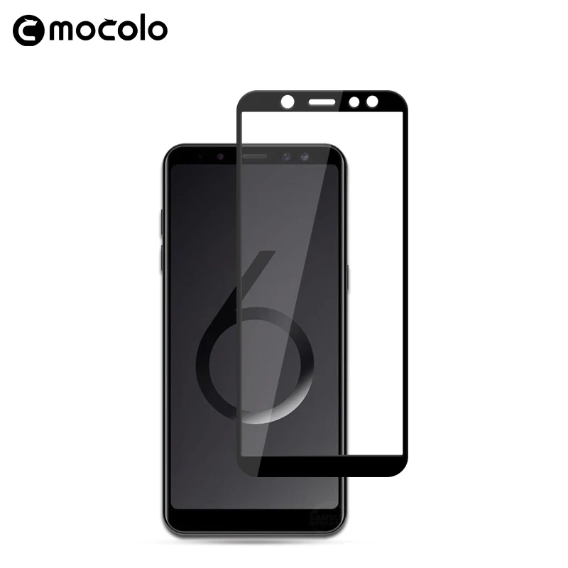 

for Samsung A6 2018 Screen Protector Mocolo Full Glued 9H A6 Tempered Glass for Samsung Galaxy A6 2018 Screen Protector