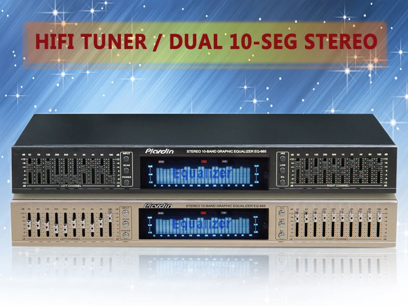 EQ665 Стерео тон Управление Audiophile Diy двойной 10 сегментный предварительно сроки