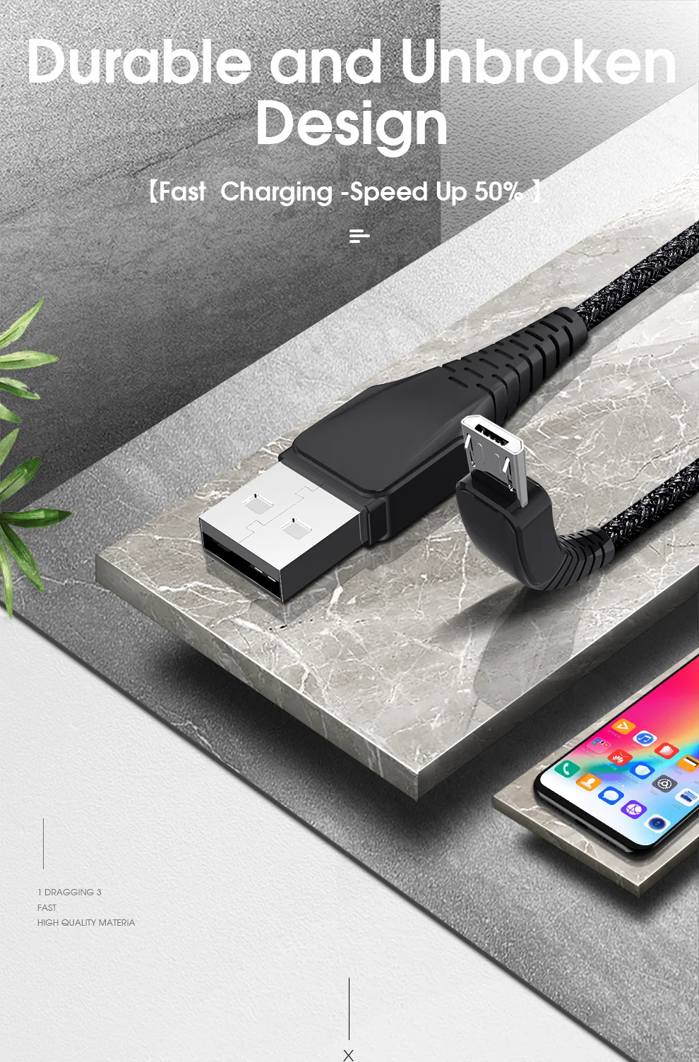 XLevel Micro USB кабель 2.0A нейлон Быстрая зарядка USB кабель для передачи данных для samsung Xiaomi LG планшет Android мобильный телефон usb зарядный шнур