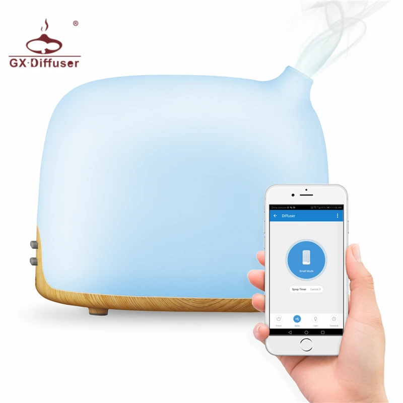 

GX.Diffuser WIFI Smart Aroma Diffuser APP Voice Control Essential Oil Diffuser Air Humidifier Compatible With Alexa &Google Home