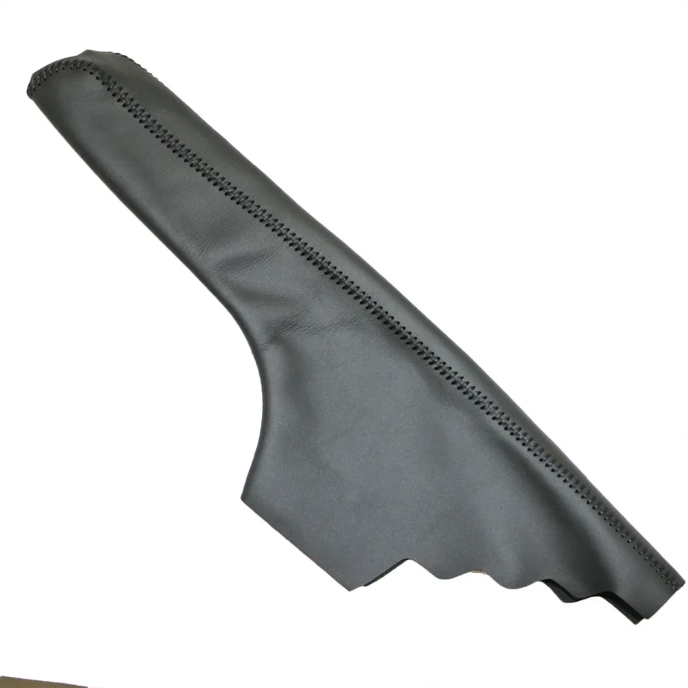 Car Handbrake Covers Case for Volkswagen VW Bora Polo Santana Passat Jetta Genuine Leather Auto Cover