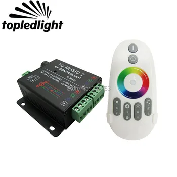 

2 Channel TQ Music 2 RF Led RGB Controller DC12-24V Max 18A With Remoter Control For 5050 RGB Led Strip Light Accessories