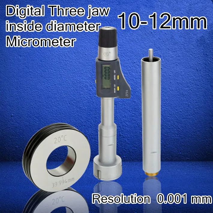 

10-12mm Resolution 0.001 mm Digital display Three jaw inside diameter micrometer High quality measurement tools