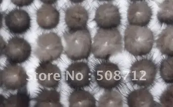 شراءشحن مجاني!!!! 500 قطع المنك الفراء الكرة تجميل خياطة تقليم ل ديي الحرفية الشعر التبعي 30 ملليمتر اللون الطبيعي
