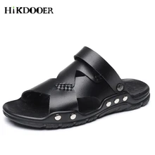 Mens Beach Shoes Fashion Leather Men Casual Sandals Summer Shoes Beach Breathable Buckle Gladiator Sandals Men Zapatillas Hombre цена Mens Beach Shoes Fashion Leather Men Casual Sandals Summer Shoes Beach Breathable Buckle Gladiator Sandals Men Zapatillas Hombre цены онлайн