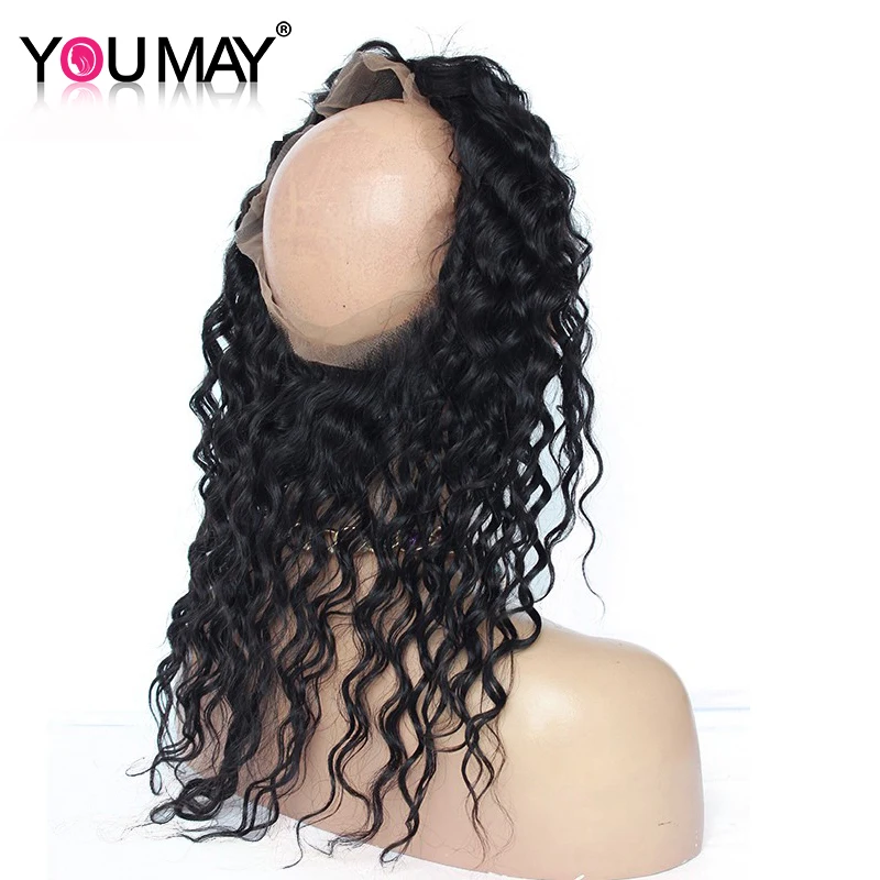 Pre Plucked 360 Lace Frontal With Bundle Human Hair 3 Bundles With Closure With Baby Hair Brazilian Remy Hair You May