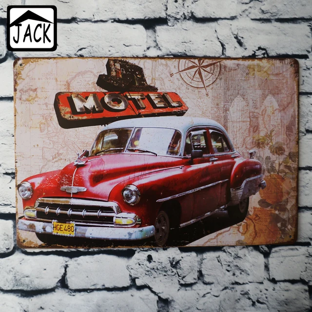 Red Retro Car Vintage Poster Metal Tin Signs 20x30cm Iron Plate Wall Decor Plaque Club Home Bar Cafe Gallery In Plaques From Red Retro Car Vintage Poster Metal Tin Signs 20x30cm Iron Plate Wall Decor Plaque Club Home