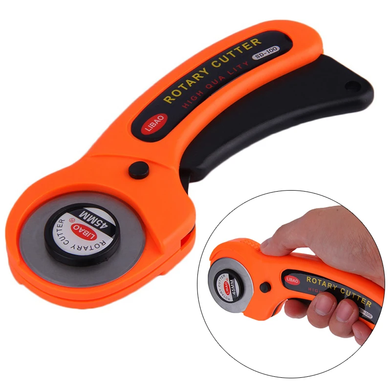 

2019 Manual Sharp Round Stylish High Quality 45mm Rotary Cutter Roller Premium Quilter Sewing Quilting Fabric Cutting Craft Tool