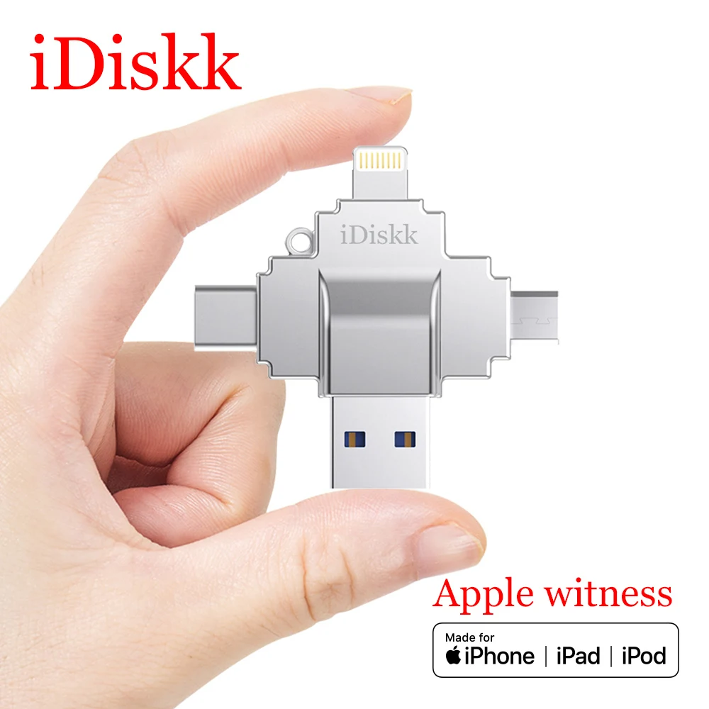 IDISKK Lightning Card Reader MFi Micro SD TF Smart Memory Card Adapter