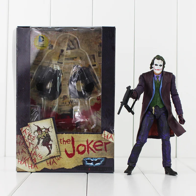 17 см NECA фигурка героя Супермена Бэтмена Джокер с нож для метания оружие классические телевизионные сериалы Коллекционная модель игрушки куклы