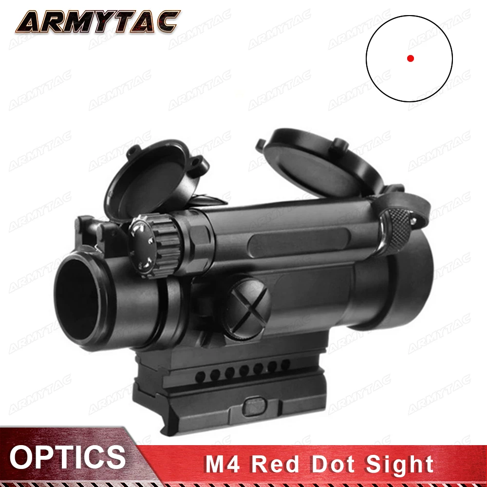

OPTICS M4 Red Dot Sight Airsoft Riflescope Tactical Optical Hunting Shooting Weapon Rifle Gun Scope AO3032