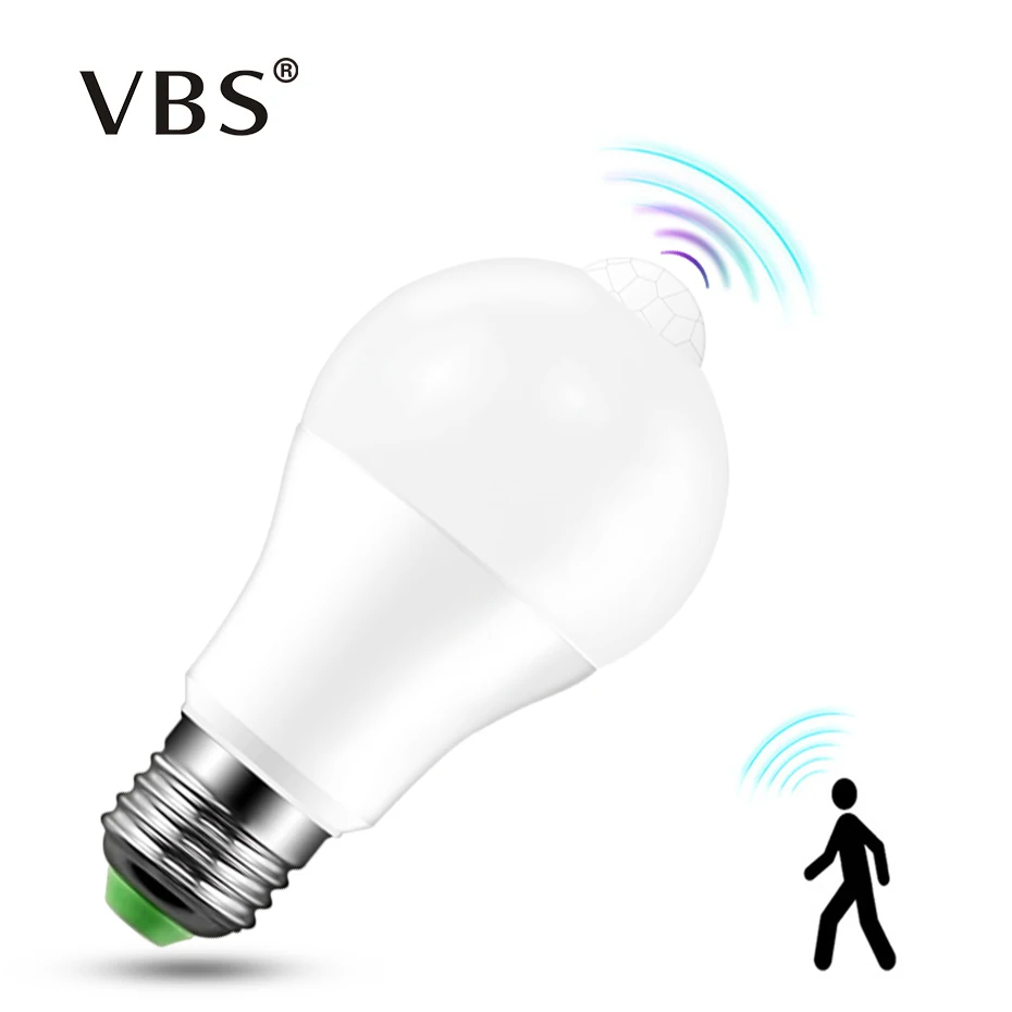 

Led Lamp E27 B22 12W 18W LED Motion Sensor Bulb Waterproof IP42 Warm Cold White Smart Led Bulb LED Light With Motion Sensor