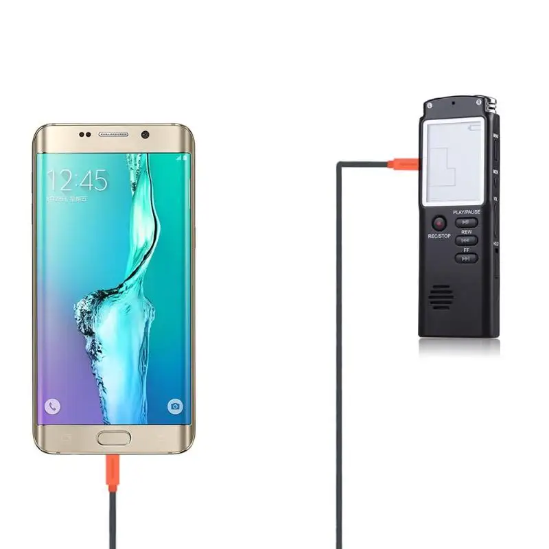 VODOOL 8GB USB Professional Digital Audio Voice Recorder 1.5 inch LCD Screen Dictaphone MP3 Player Meeting Voice Recording Pen