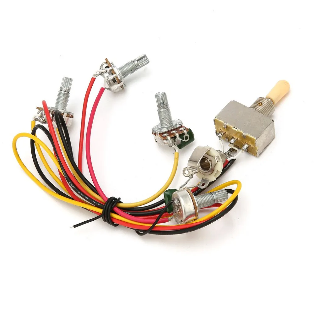 1 Full Set LP SG Electric Guitar Pickup Wiring Harness Potentiometers Kit Replacement 3 Way Toggle Switch Guitar Accessories-in Guitar Parts & Accessories ...