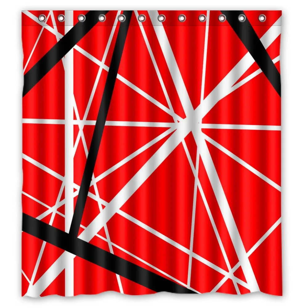 Vixm Home Van Halen Fabric Shower Curtains Mildew Waterproof Curtains