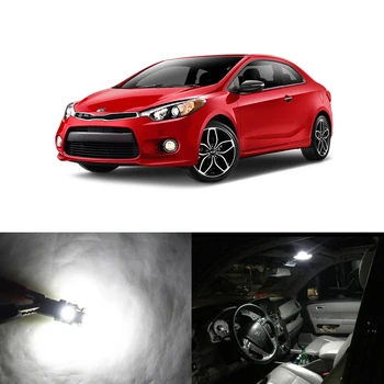 

6 Bulbs Xenon White Led Interior Package Kit For Kia Forte Cerato K3 2009-2016 Car Styling Car CAN-bus Led Light Bulbs
