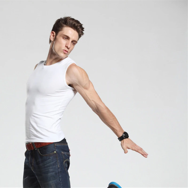 Горячая майка мужская Gymshark Clothing топик Жилет майки мужские О Образным Вырезом