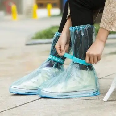 Дождевик; Прямая поставка; нескользящая Водонепроницаемая женская обувь; нескользящая резиновая обувь для дождливой погоды; аксессуары - Цвет: Синий