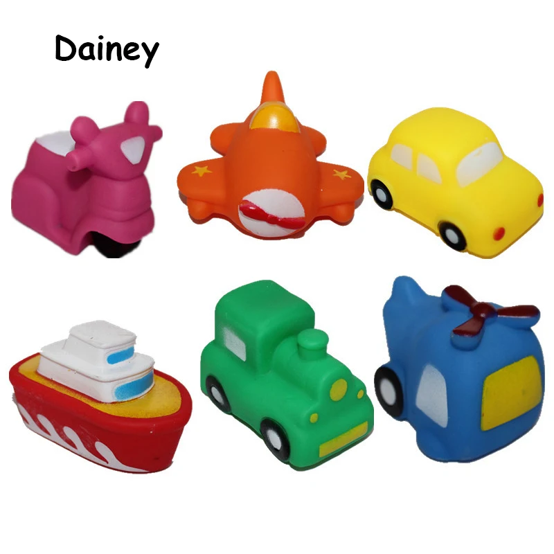 1PCS Bath Toys in the Bathroom Baby Toy for Children Water Spray Animal Soft Rubber Car Plane ...
