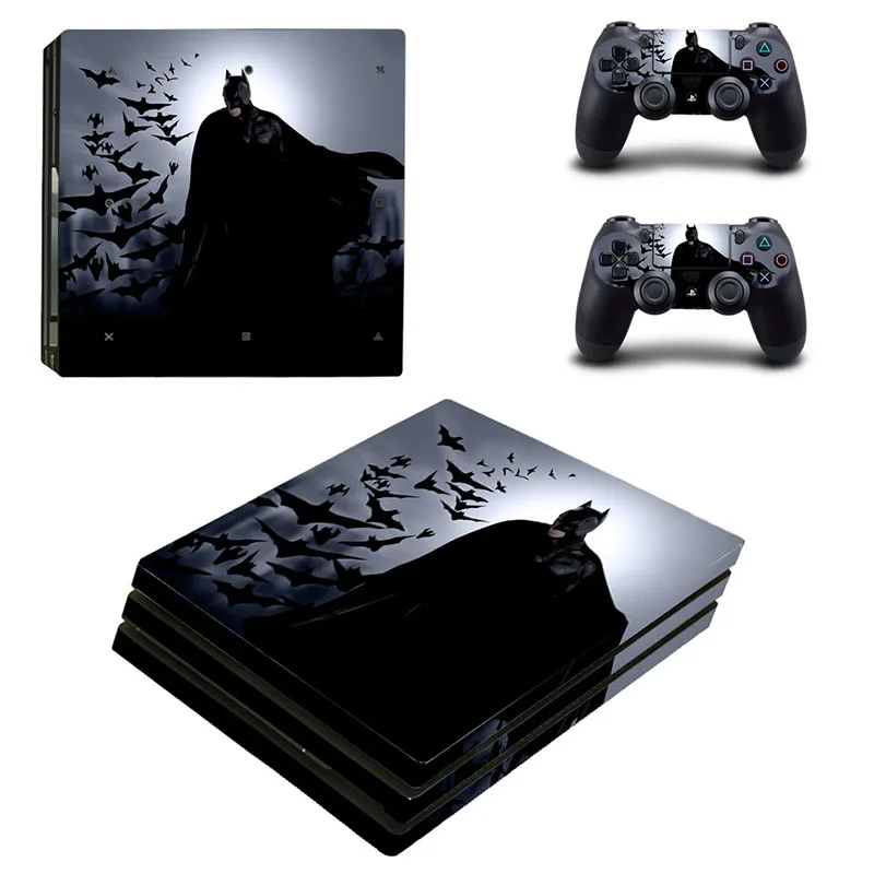 Batman Decals For Sony Playstation 4 Slim Console & Controllers