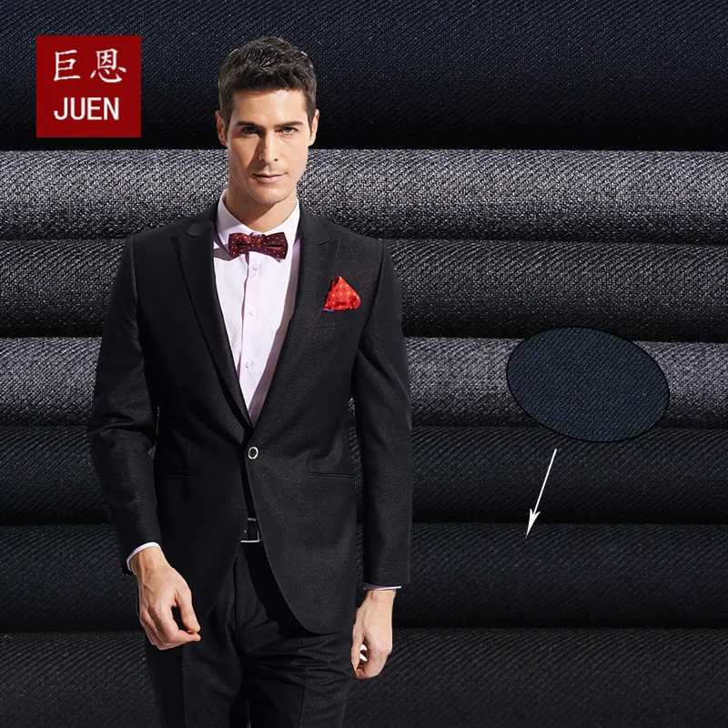 5m/lot 150cm Suit fabric manufacturers stretch twill serge 210gsm