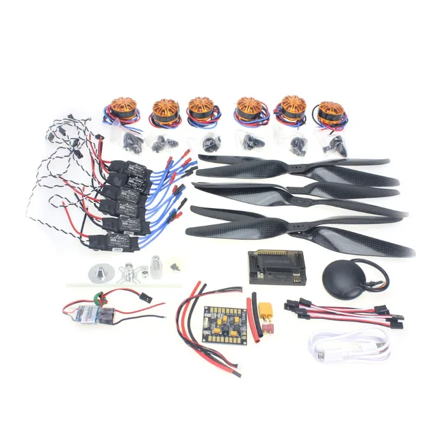 $189.13  F15276-A RC HexaCopter Aircraft Electronic Kit :700KV Brushless Motor 30A ESC 1255 Propeller GPS AP