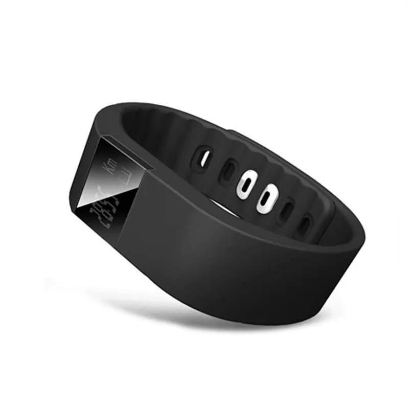 TW64 Браслет фитнес-трекер Bluetooth 4,0 Smartband спортивный браслет шагомер для IOS Android 50 шт./лот - Цвет: Черный